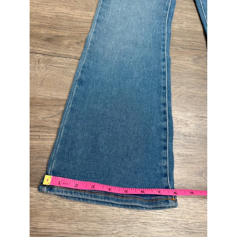 NWT Levi's 726 High Rise Flare Jeans Girls Size 10 Light Wash Stretch Denim